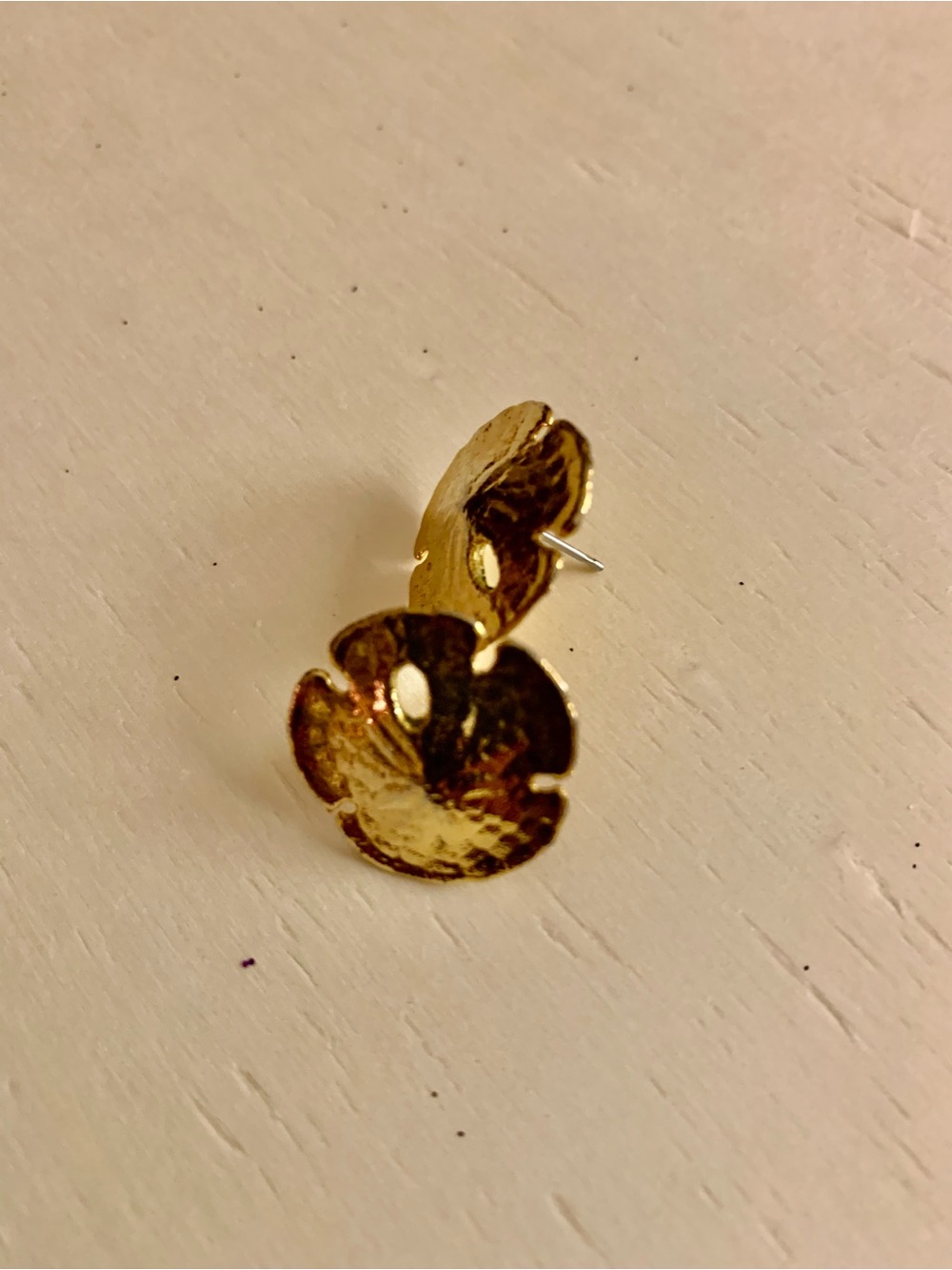 Gold Floral Stud Earrings - Elegant Women’s Jewelry